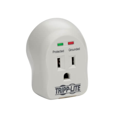 Tripp-Lite SPIKECUBE | SpikeCube Series 1-Outlet Personal Surge Protector, Direct Plug-In, 600 Joules, 2 Diagnostic LEDs