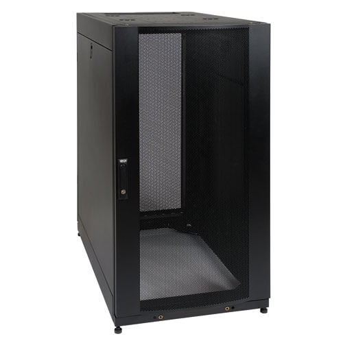 Tripp-Lite SR25UBSP1 | 25U SmartRack Standard-Depth Half-Height Rack Enclosure, Doors, Side Panels, Shock Pallet