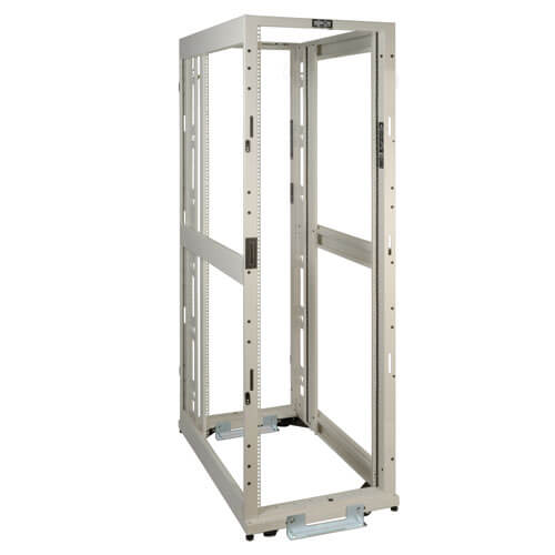 Tripp-Lite SR42UWEXPNDNR3 | SmartRack 42U Standard-Depth 4-Post Premium Open Frame Rack, White
