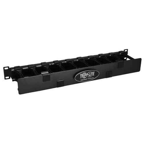 Tripp-Lite SRCABLEDUCT1UHD | SmartRack 1U High Capacity Horizontal Cable Manager - Finger duct with dual-hinge cover