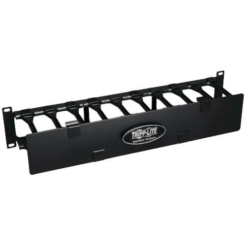 Tripp-Lite SRCABLEDUCT2UHD | SmartRack 2U High Capacity Horizontal Cable Manager - Finger duct with dual-hinge cover