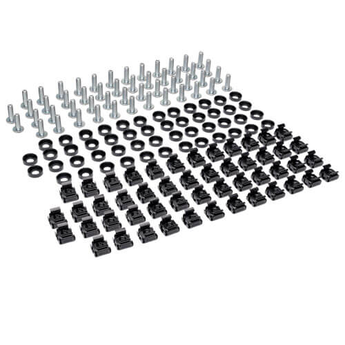 Tripp-Lite SRCAGENUTS1224 | SmartRack Square Hole Hardware Kit with 50 pcs 12-24 screws and washers