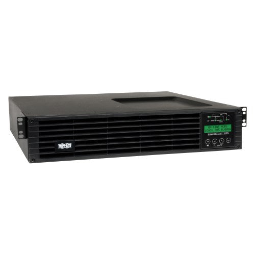 Tripp-Lite SU1500RTXLCDN | SmartOnline 120V 1.5kVA 1.35kW Double-Conversion UPS, 2U Rack/Tower, Extended Run, WEBCARDLX Network Interface, LCD, USB, DB9