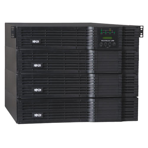 Tripp-Lite SU16000RT4U | SmartOnline 208/240 & 120V 16kVA 11.2kW Double-Conversion UPS, 8U, Extended Run, Network Card Slot, USB, DB9, Bypass, NEMA Outlets