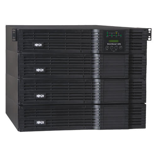 Tripp-Lite SU16000RT4UHW | SmartOnline 208/240 & 120V 16kVA 11.2kW Double-Conversion UPS, 8U, Extended Run, Network Card Slot, USB, DB9, Bypass, Hardwire