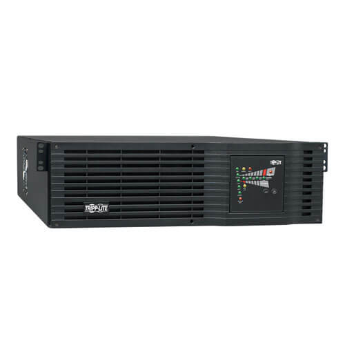 Tripp-Lite SU3000RTXR3U | SmartOnline 120V 3kVA 2.4kW Double-Conversion UPS, 3U, Extended Run, Oversize Batteries, Network Card Slot, USB, DB9