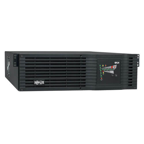 Tripp-Lite SU3000RTXR3UHW | SmartOnline 120V 3kVA 2.4kW Double-Conversion UPS, 3U, Oversize Batteries, Network Card Slot, USB, DB9, Hardwire