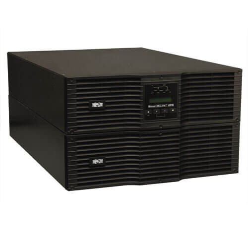 Tripp-Lite SU8000RT3UG | SmartOnline 208/240, 230V 8kVA 7.2kW Double-Conversion UPS, 6U Rack/Tower, Extended Run, Network Card Options, USB, DB9, Bypass Switch, C19 outlets