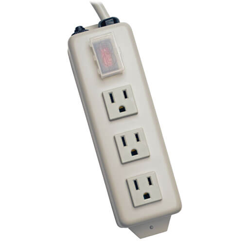 Tripp-Lite TLM306NC | Power It! 3-Outlet Power Strip, 6 ft. (1.83 m) Cord