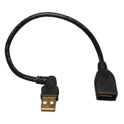 Tripp-Lite U005-10I | USB A/A Extension Cable (USB-A Right-Angle M to USB-A F), 10-in. (25.4 cm)