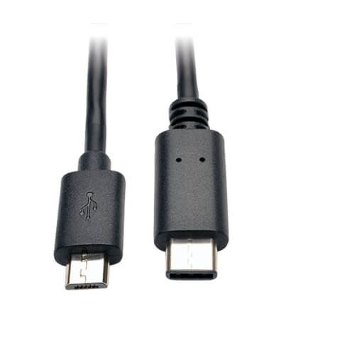 Tripp-Lite U040-006-MICRO | USB Micro-B to USB-C Cable, USB 2.0, (M/M), 6 ft. (1.83 m)