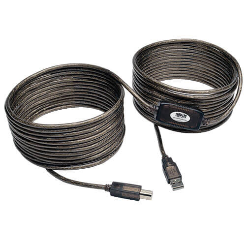 Tripp-Lite U042-036 | USB 2.0 A/B Active Repeater Cable (M/M), 36 ft. (10.97 m)