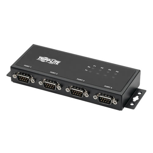 Tripp-Lite U208-004-IND | 4-Port RS-422/RS-485 USB to Serial FTDI Adapter with COM Retention (USB-B to DB9 F/M)
