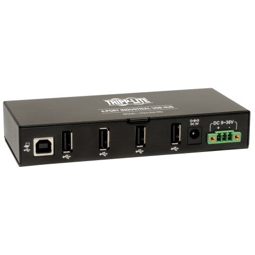 Tripp-Lite U223-004-IND | 4-Port Industrial-Grade USB 2.0 Hub - 15 kV ESD Immunity, Metal Housing, Mountable