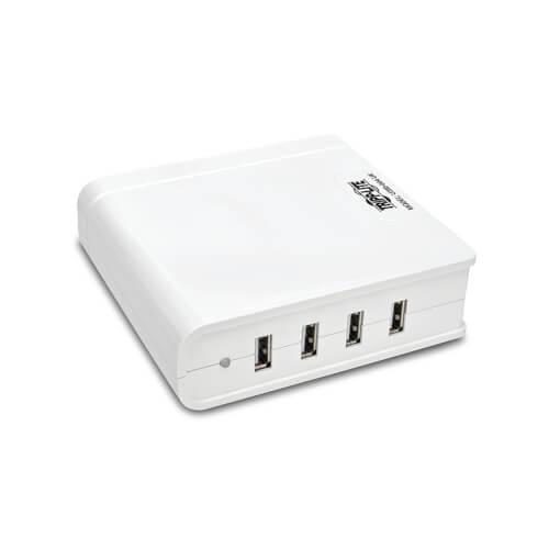 Tripp-Lite U280-004-UK | 4-Port USB Charging Station, 5V 6A/30W USB Charger Output, UK Version