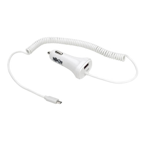 Tripp-Lite U280-C02-S-M6 | Dual-Port USB Car Charger for Tablets and Cell Phones with Quick Charge 2.0 Technology