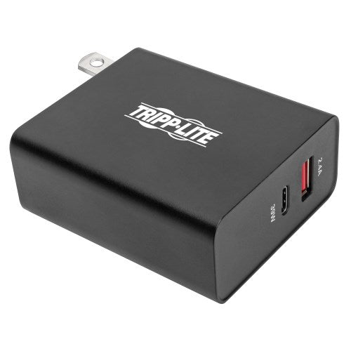 Tripp-Lite U280-W02-A1C1 | Dual-Port USB Wall Charger with PD Charging - USB-C (39W) & USB-A (5V 2.4A/12W)