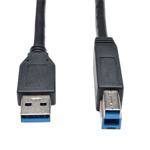 Tripp-Lite U322-003-BK | USB 3.0 SuperSpeed Device Cable (AB M/M) Black, 3 ft. (0.91 m)