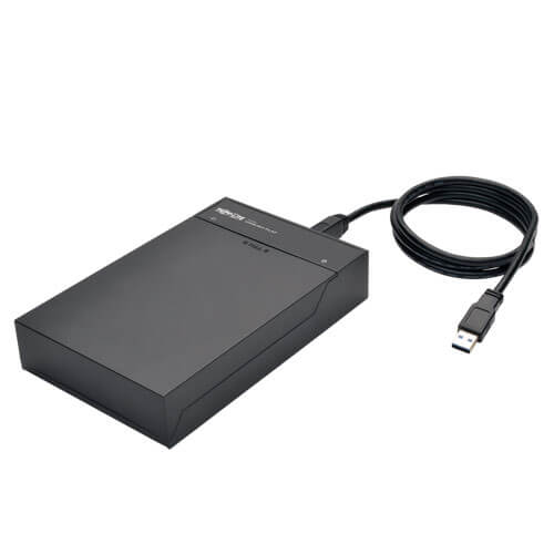 Tripp-Lite U339-001-FLAT | USB 3.0 to SATA Hard Drive Lay-Flat Enclosure for 3.5-in. HDD and SSD