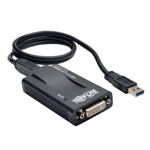 Tripp-Lite U344-001-R | USB 3.0 SuperSpeed to VGA-DVI Adapter, 512MB SDRAM - 2048x1152,1080p