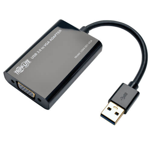 Tripp-Lite U344-001-VGA | USB 3.0 SuperSpeed to VGA Adapter, 512MB SDRAM - 2048x1152,1080p