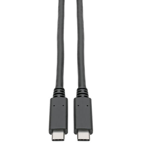 Tripp-Lite U420-003-5A | USB-C Cable (M/M) - USB 3.1, Gen 1 (5 Gbps), 5A Rating, Thunderbolt 3 Compatible, 3 ft. (0.91 m)