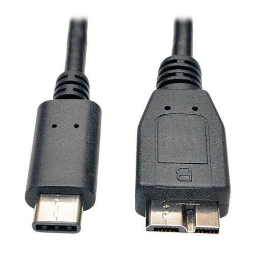 Tripp-Lite U426-003-G2 | USB-C to USB Micro-B Cable (M/M) - USB 3.1, Gen 2 (10 Gbps), Thunderbolt 3 Compatible, 3 ft. (0.91 m)