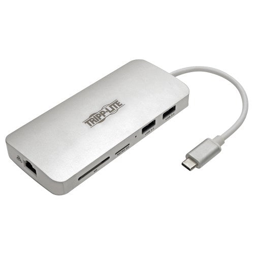 Tripp-Lite U442-DOCK11-S | USB-C Dock - 4K HDMI, USB 3.2 Gen 1, USB-A/C Hub, GbE, Memory Card, 60W PD Charging