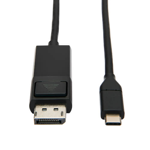 Tripp-Lite U444-003-DP-BE | USB-C to DisplayPort Adapter Cable (M/M), 4K 60 Hz, HDR, Locking DP Connector, 3 ft. (0.9 m)