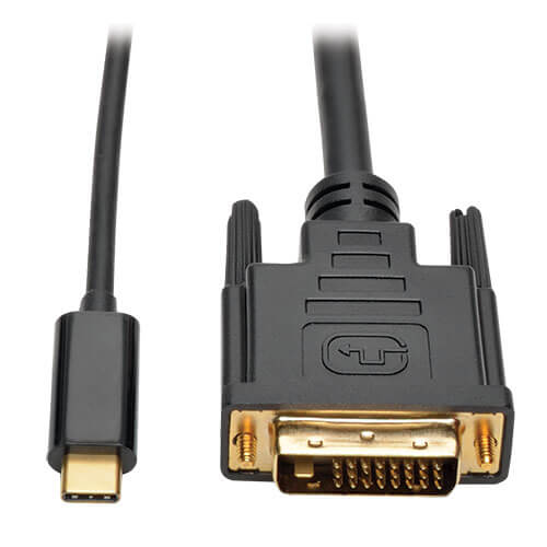 Tripp-Lite U444-006-D | USB-C to DVI Active Adapter Cable (M/M), Black, 6 ft. (1.8 m)