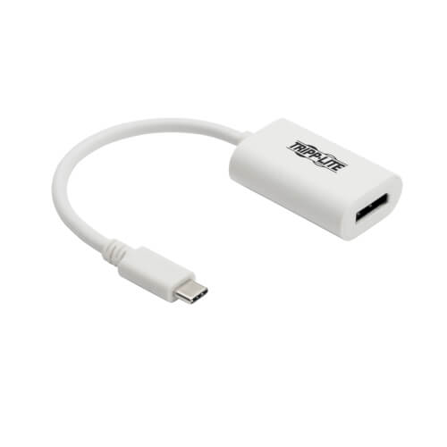 Tripp-Lite U444-06N-DP4K6W | USB-C to Displayport 4K 60Hz Adapter, White