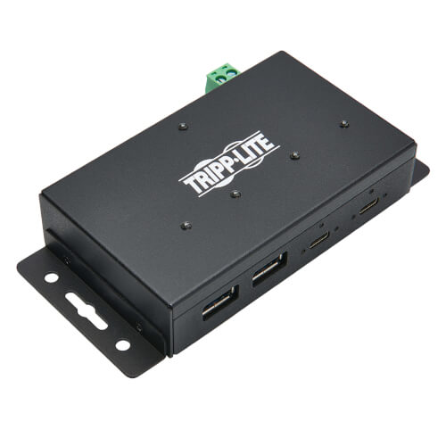 Tripp-Lite U460-2A2C-IND | Industrial-Grade 4-Port USB Hub - USB 3.1 Gen 2, 10 Gbps, 2 USB-A & 2 USB-C Ports, 15 kV ESD Immunity
