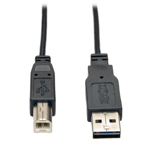 Tripp-Lite UR022-006-SLIM | Universal Reversible USB 2.0 Super Slim Cable (Reversible A to B M/M), 6 ft.