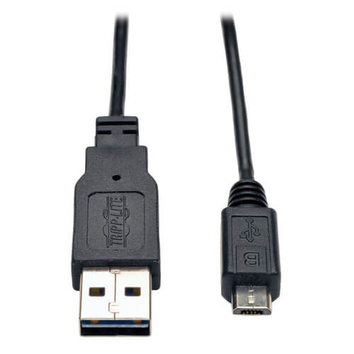 Tripp-Lite UR050-006-SLIM | Universal Reversible USB 2.0 Super-Slim Cable (Reversible A to 5Pin Micro B M/M) 6-ft.