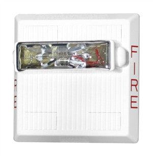 Wheelock ASWP-24MCCH-FW | White Ceiling Mount Weatherproof Audible Horn Strobe - 115/77 cd