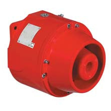 Wheelock DB1HPULA024D1D2NNNR | MEDC Explosion Proof Horn Multitone, 100dBA, 24 VDC, Red finish