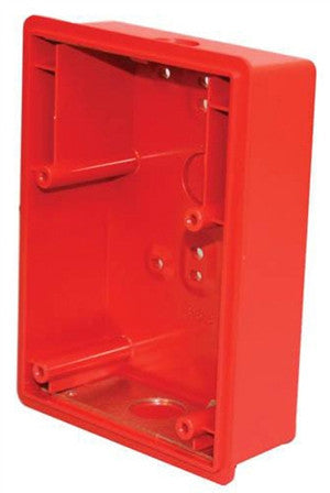 Wheelock E50SSB-R | Red Surface Backbox For E50 Speaker/Strobe