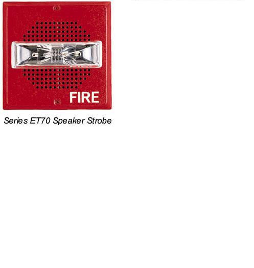 Wheelock ET70-24MCW-FW | White Wall Mount ET70 Series Speaker Strobe 15/30/75/110