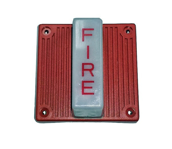 Wheelock MT4-115-WH-VFR | Red Fire Lettering Multitone Electronic Horn Strobe 115VAC