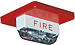 Wheelock RSS-24MCC-FR | Round Ceiling Mount Fire Alerting Strobe - Red 15/30/75/95