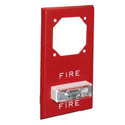 Wheelock RSSP-121575W-FR | Red Series RSSP Weatherproof Strobe 12VDC, 15 (75 on Axis),Fire Lettering