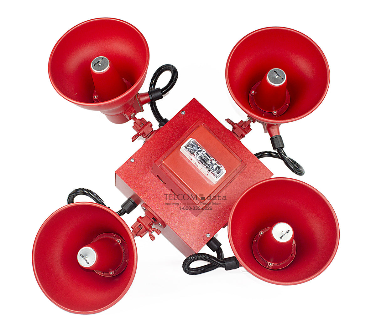 Wheelock STH-4R24MCCH-FR | Red Cluster Speakers FIRE lettering