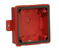 Wheelock WPSBB-R | Red Backbox for RSSWP Series