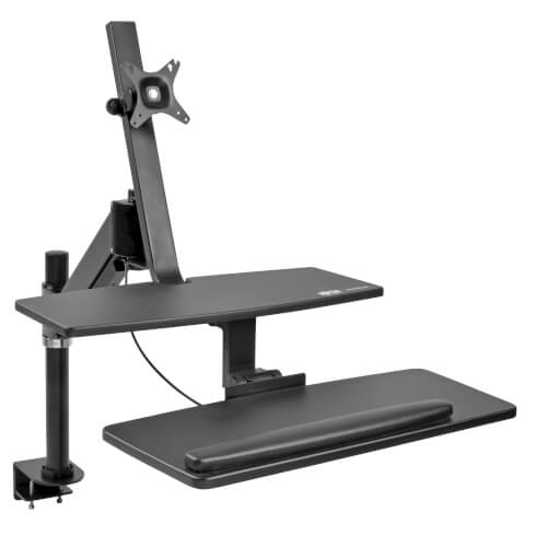 Tripp-Lite WWSS1327CP | WorkWise Standing Desk-Clamp Workstation, Single-Monitor