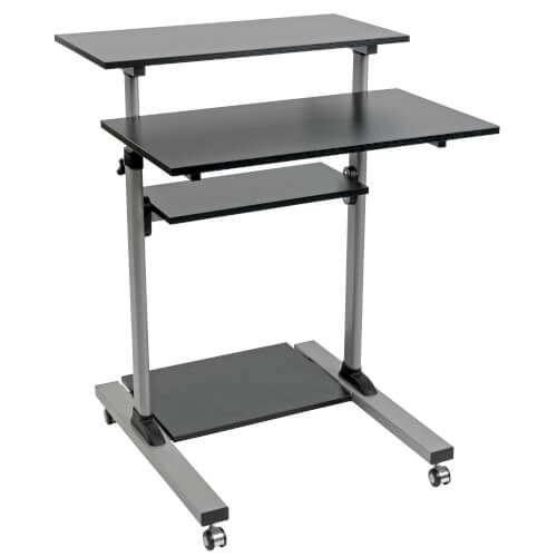 Tripp-Lite WWSSRC | Rolling Desk TV/Monitor Cart - Height Adjustable