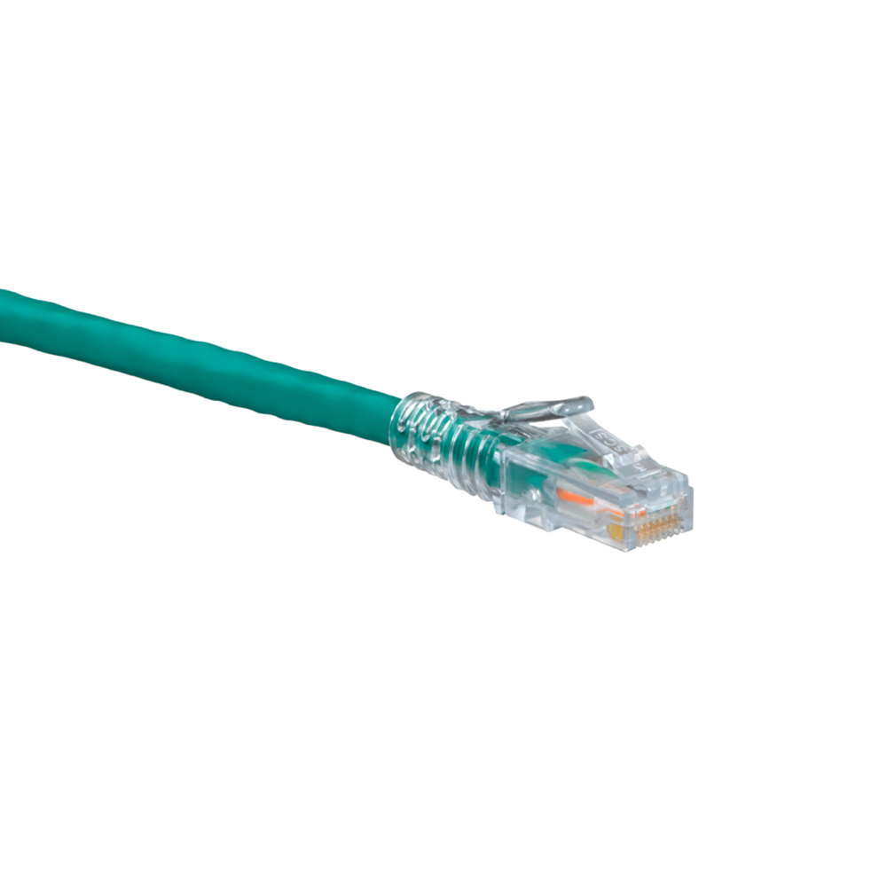 Leviton 6D460-10E | eXtreme Cat 6 SlimLine Boot Patch Cord, 10 ft, Black