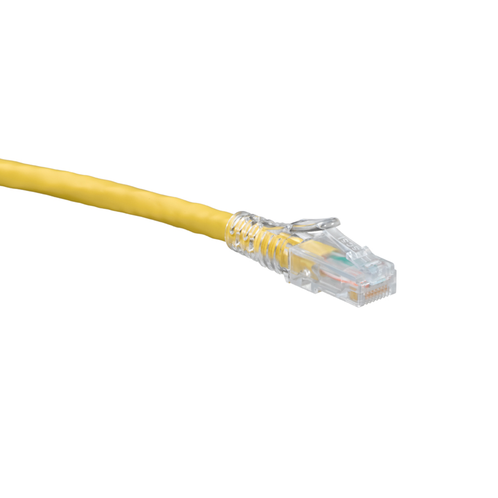 Leviton Manufacturing Co 6D460-10Y | Cat 6 UTP Patch Cord, 10 ft, Yellow